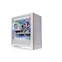 Thermaltake 370WS Gaming PC Gehäuse Midi-Tower Snow Seitenfenster