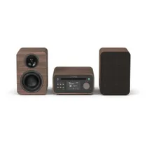 Pure Classic Stereo Mini Stereoanlage DAB+/FM, Bluetooth, CD, USB braun/Walnuss