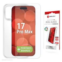 DISPLEX Real Glass + Case für iPhone 17 Pro Max