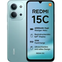 Xiaomi Redmi 15C 4GB/128GB Dual-SIM Smartphone mint green