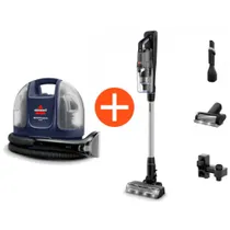 BISSELL PowerClean FurFinder Pro Stielstaubsauger + Spotclean Mini Pro Bundle