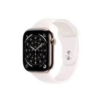 Apple Watch Series 11 GPS + Cellular 46mm Gold Titanium Gehäuse mit Sport Band (light blush) - M/L