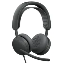 Logitech Zone Wired 2 for Business Grafit, Kabelgebundenes USB-Headset mit adaptiver Hybrid-ANC, Mikrofon mit Geräuschunterdrückung, Microsoft Teams zertifiziert
