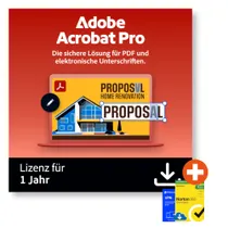 Adobe Acrobat Pro | Download & Produktschlüssel | inkl. Norton & F-Secure