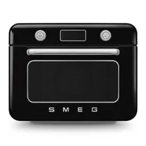 Smeg 50's Style Kombi-Tisch-Dampfbackofen Schwarz