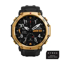 Amazfit T-Rex 3 Pro 48mm Black Gold Smartwatch HYROX-Modus