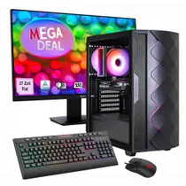 Hyrican GAMEMAX MegaDeal Diamond BK SET2696 7795 Gaming PC Ryzen 5 5500 16GB 1TB SSD RTX 5050 + MSI PRO MP273A LED-Monitor, 69cm (27")