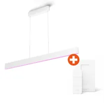 Philips Hue | Ensis Pendelleuchte weiß (White & Color Ambiance) | inkl. Dimmschalter weiß V2