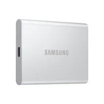 Samsung Portable SSD T7 Resurrected 1 TB USB-C 3.1 (10Gb/​s) Silber externe Festplatte SSD