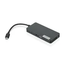 Lenovo 7-in-1 USB-C Hub Schwarz, HDMI, 3x USB-A, Ethernet, 1x USB-C, Card Reader