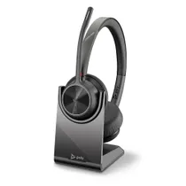 Poly Voyager 4320-M UC Schwarz Kabelloses Bluetooth-Headset, USB-C, BT700 USB-C Dongle, inkl. Ladestation