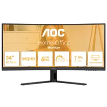 AOC CU34B3E 34 Zoll UWQHD Curved VA Office Monitor 21:9 120 Hz DP/HDMI