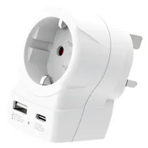 SKROSS Europa für UK USB AC20PD Reiseadapter mit USB 1.500283-E