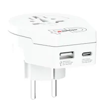 SKROSS World für Europa USB C20PD Reiseadapter mit USB 1.500295-E