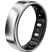 RingConn Smart Ring Gen2 Air für Frauen und Männer - Schlaf- und Fitness Tracking Wearable - Herzfrequenz - Galaxie-Silber Größe 14