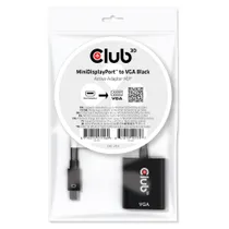 Club 3D CAC-2113 MiniDisplayPort™ / VGA Black Active Adapter M/F