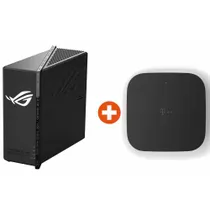 Bundle: ASUS ROG Strix GS-BE18000 Tri-Band WiFi 7 Gaming Router + Telekom Glasfaser Modem 2,5 Gbit/s schwarz