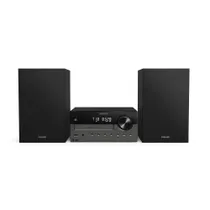 Philips TAM4505M2/12 Heim-Audio-Mikrosystem mit CD USB BT schwarz/grau