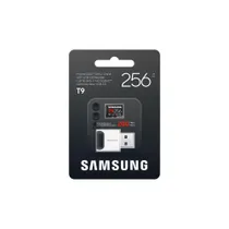 Samsung T9 microSDXC Speicherkarte 256GB (200 MB/s, Class 10, A2, V30, U3) mit Reader