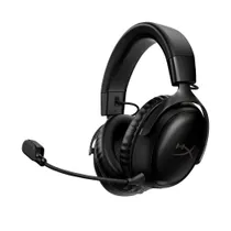 HyperX Cloud III Wireless Schwarz Gaming-Headset, kabellos, 2.4 Ghz Empfänger, passend für PC, PlayStation & Nindento Switch