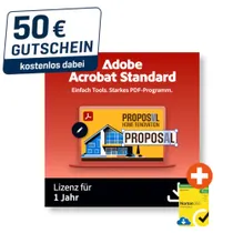 inkl. 50€ Gutschein | Adobe Acrobat Standard | Download & Key | inkl. Norton
