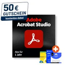 inkl. 50€ Gutschein | Adobe Acrobat Studio | Download & Key | inkl. Norton, F-Secure & NordVPN