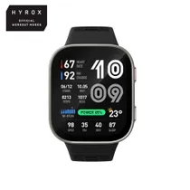 Amazfit Bip Max 50 mm Smartwatch Silver mit 2,07 Zoll AMOLED, GPS, Offline-Karten, 5 ATM und HYROX-Modus