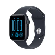 Apple Watch SE 3 GPS 44mm Midnight Aluminium Case with Navy Blue Sport Band - M/L