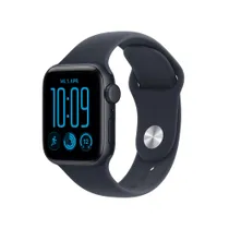 Apple Watch SE 3 GPS + Cellular 40mm Midnight Aluminium Case with Navy Blue Sport Band - M/L