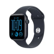 Apple Watch SE 3 GPS + Cellular 44mm Midnight Aluminium Case with Navy Blue Sport Band - M/L