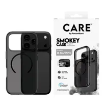 CARE by PanzerGlass Smokey Case m. Schwarz MagSafe iPhone 18/17 Pro