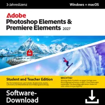 Adobe Photoshop & Premiere Elements 2027 Lehrer & Studenten 3 Jahre Download-Code