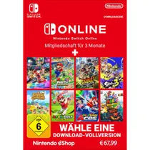 Nintendo Switch Online 90 Tage Einzelmitgliedschaft + 1 Spiel