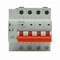 Shelly Smarter Leitungsschutzschalter Pro 4CB C63 4-polig 63A Fernsteuerung LAN WLAN Bluetooth