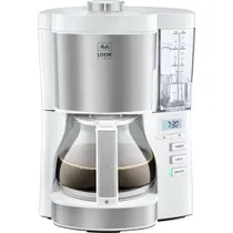 Melitta Look Timer 1025-07 Kaffeemaschine Weiß/Edelstahl 10 Tassen