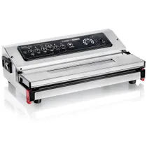 Magic Vac Jumbo 30 Premium V792PK1 Profi Vakuumiergerät aus Edelstahl mit Doppelpumpe und 30 cm Schweißnaht