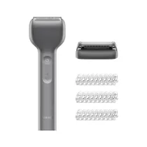Laifen T1 Pro Elektrorasierer mit Linearmotor aus Aluminium – USB-C Rasierer & Barttrimmer Set, IPX7, 12.000 CPM; Alu grau
