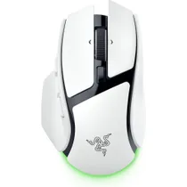 Razer Basilisk V4 HyperSpeed kabellose Gaming-Maus – 33K Sensor, HyperScroll, Bluetooth, Chroma RGB, Weiß