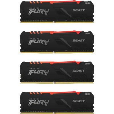 Kingston Fury 128GB (4x32GB) DDR4 3200MHz CL 16 Beast 