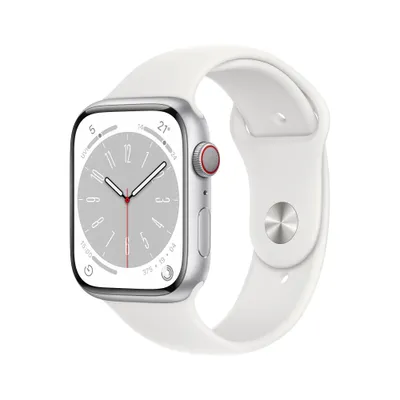 Apple Watch Series 8 GPS Cellular 45mm Silver Aluminium Case