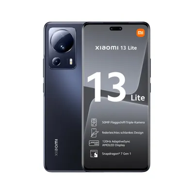 Xiaomi 13 Lite 5G Dual-Sim EU Google Android Smartphone in black with 256 GB  storage Buy