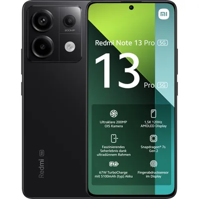 Xiaomi Redmi Note 13 Pro 5G 8/256GB Dual-SIM Smartphone midnight 