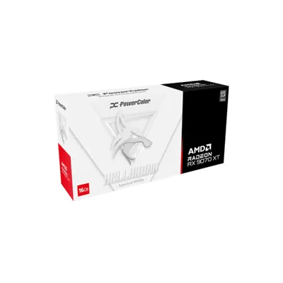 POWERCOLOR AMD Radeon RX 9070 XT Hellhound Spectral White OC 16GB