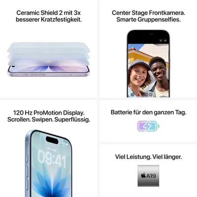 Apple iPhone 17 256GB Schwarz MG6J4ZD/A Buy