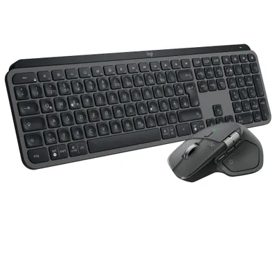 Logitech MX Keys S Combo (2026) für Windows Grafit, Kabellose Maus