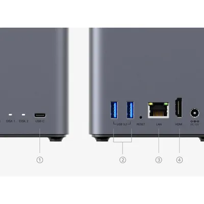 UGREEN NASync DH2300 NAS System 2-Bay 16TB inkl. 2x WD WD80EFPX