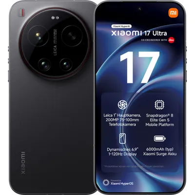 Xiaomi 17 Ultra 16/512GB Dual-SIM Android 16 Smartphone schwarz Buy