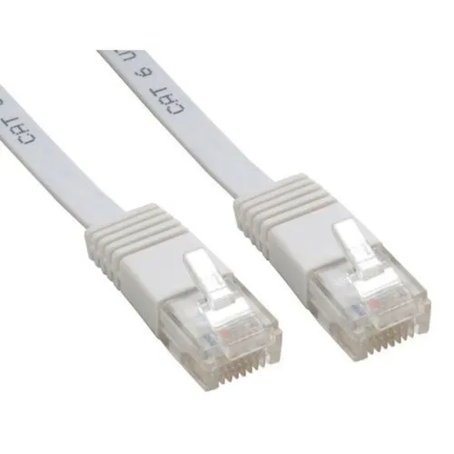 Good Connections Patch Flachband Netzwerkkabel RJ45 CAT6 7m Weiss