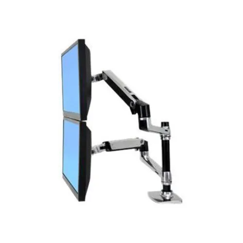 Ergotron LX Dual Monitor Arm Tischhalterung inklusive einer Notebook Halterung
