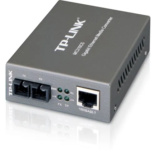 TP-Link MC210CS Konverter 1000MBit/s-RJ45 auf 1000MBit/s-Singlemode-SC-Faser Volldupl.